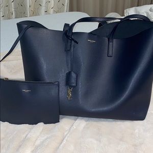 YSL NAVY TOTE